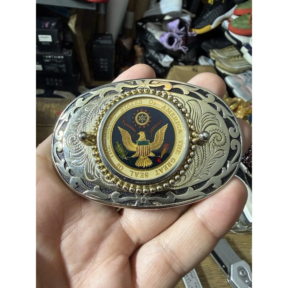 United States of America Seal Eagle Belt Buckle Stunning